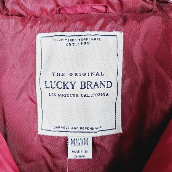 Lucky Brand Boy's Hooded Puffer Vest Sweatshirt Sleeves Jacket Twofer Combo NWT - Picture 6 of 16